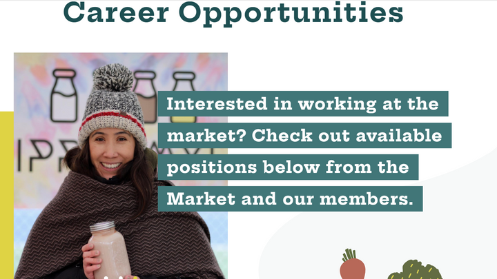 The Ottawa Farmers Market is hiring Market Assistants