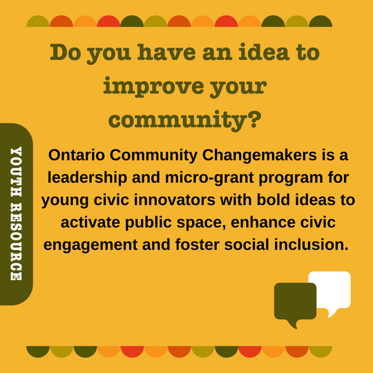 Ontario Community Change Makers Grant