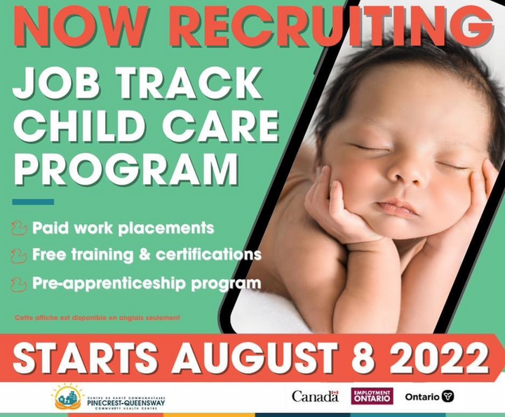 Job Track Child Care Program Start date: August 8