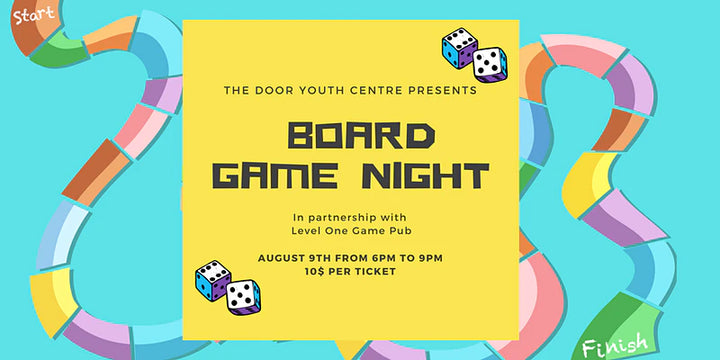 Board Game Night on Behalf of the Door Youth Centre August 9